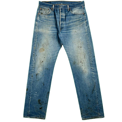 90s Faded & Worn Levi's 501 Denim- 34x32