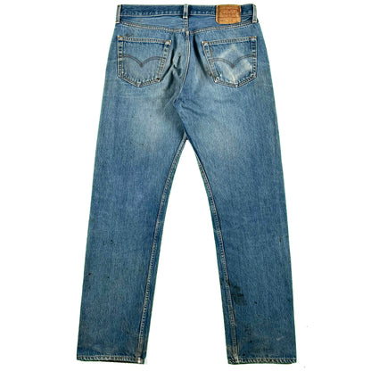 90s Faded & Worn Levi's 501 Denim- 34x32