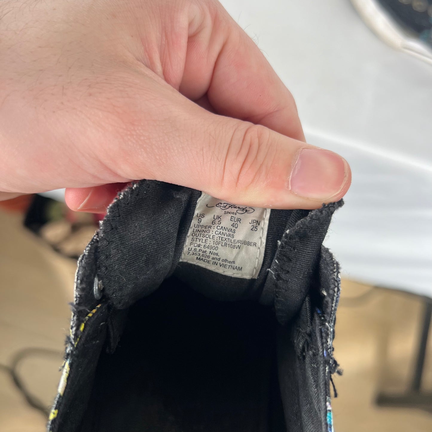 Ed Hardy Slip On Sneakers- M's 7, W's 9