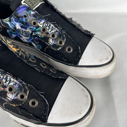 Ed Hardy Slip On Sneakers- M's 7, W's 9