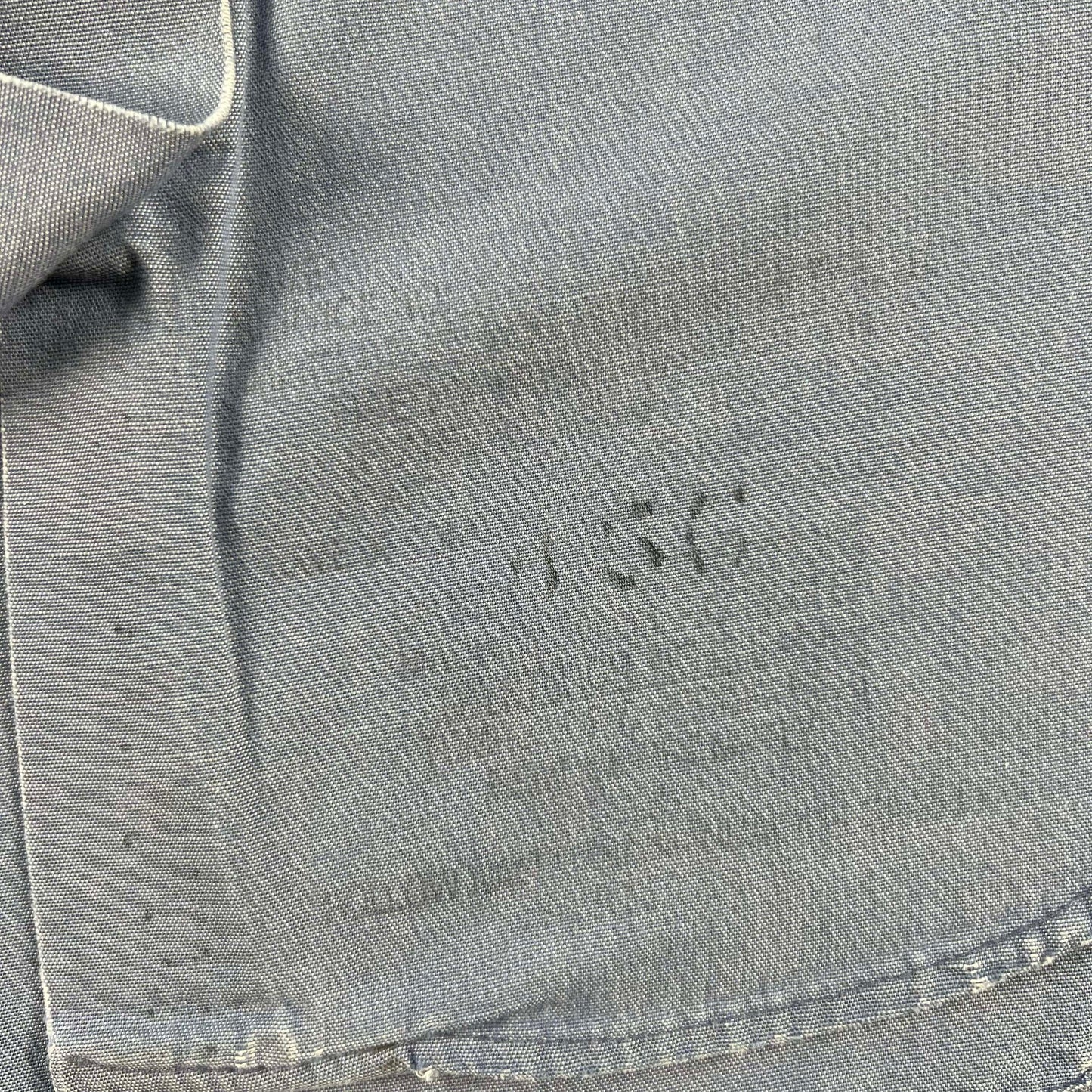 70s Thrashed USN Navy Chambray- L