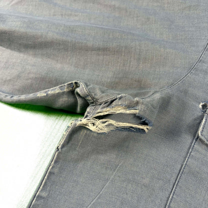 70s Thrashed USN Navy Chambray- L