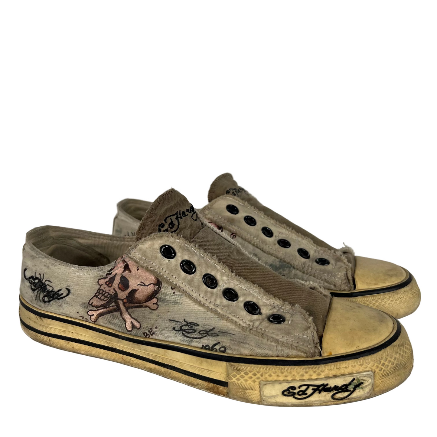 Ed Hardy Slip On Sneakers- M's 7, W's 9