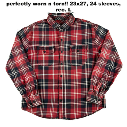 Vintage 100% Cotton Flannels- SELECT SHIRT