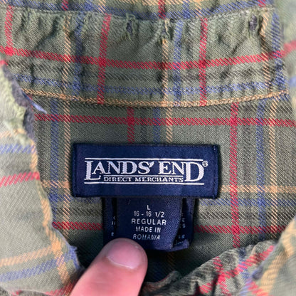 Vintage Lands' End 100% Cotton Flannel- SELECT SHIRT
