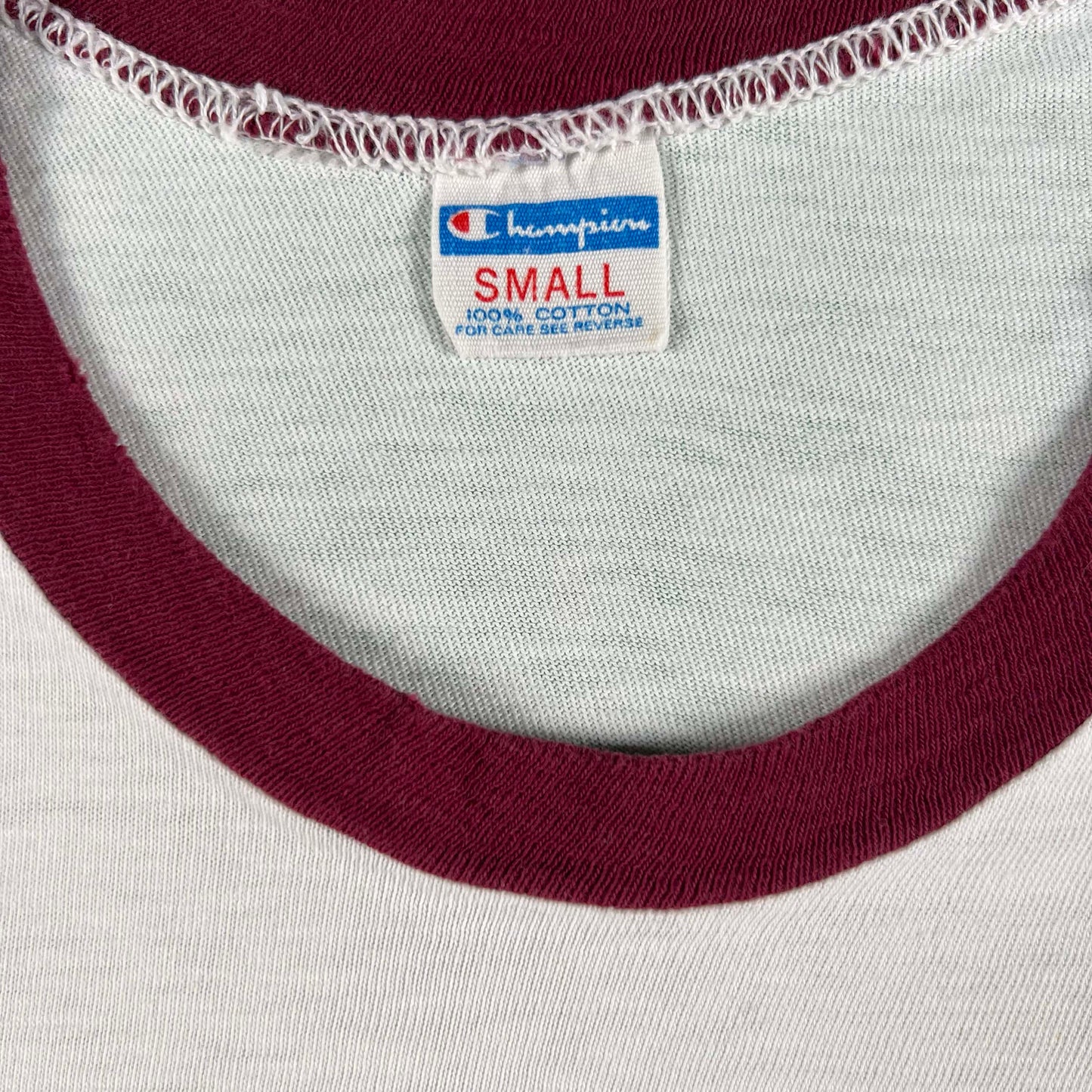 70s Champion Blue Bar Arizona State Ringer Tee- XS