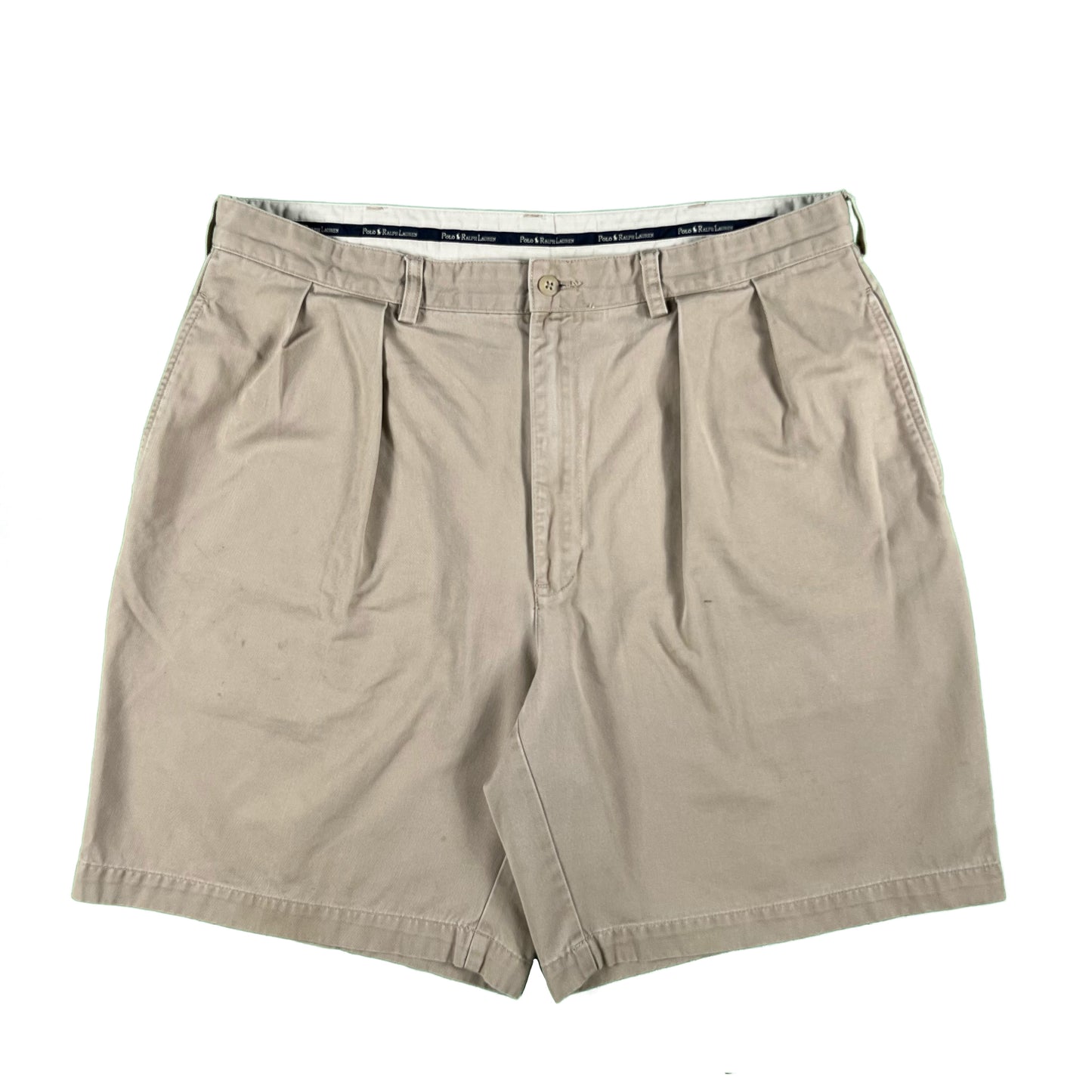 00s Polo RL Pleated Chino Shorts- 36x8.5