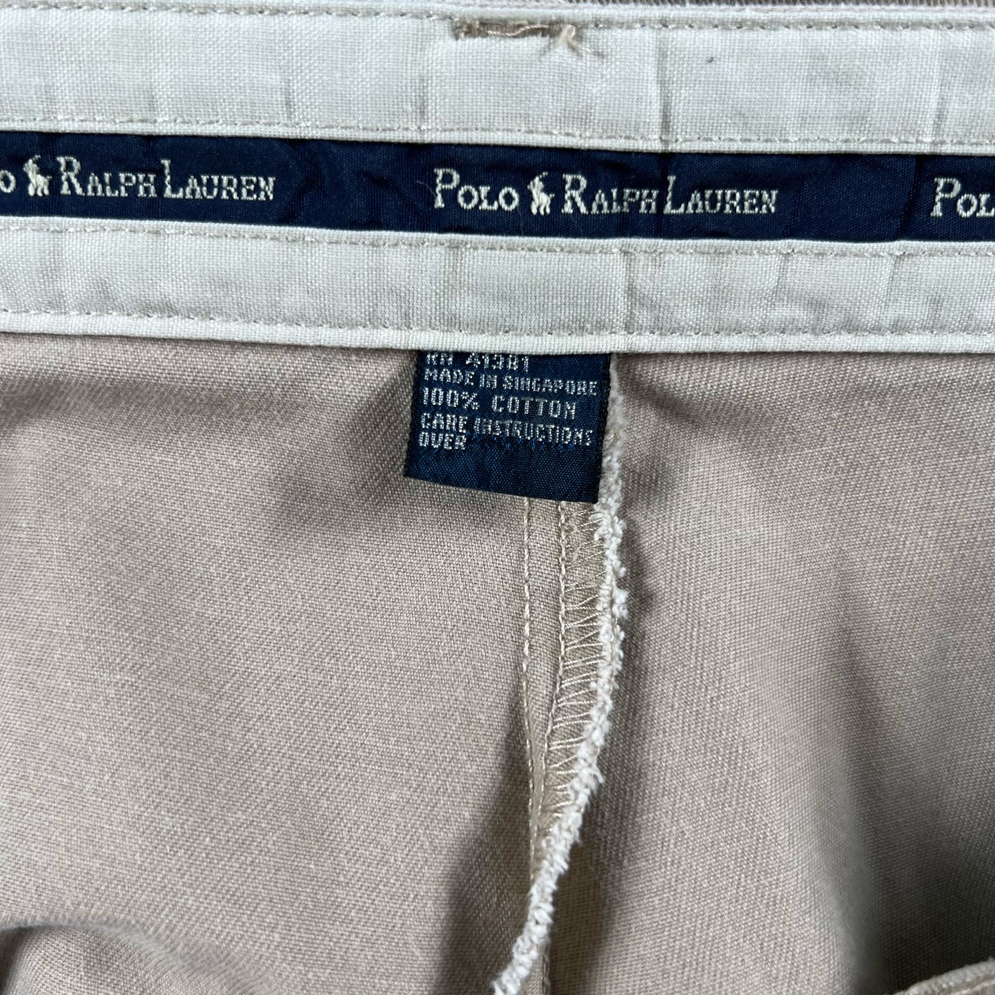 00s Polo RL Pleated Chino Shorts- 36x8.5