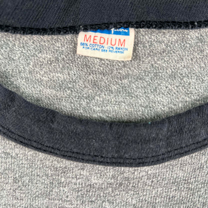 70s Champion Blue Bar Rayon Blend Ringer Tee- M