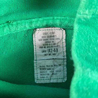 80s USN Flight Deck Crewman's Seawolves Shirt- L