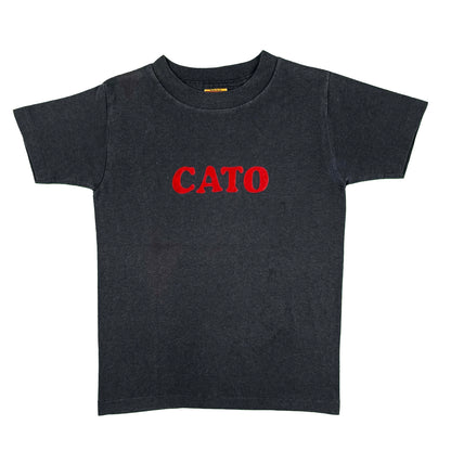 70s Black 'Cato' Tee- XXS