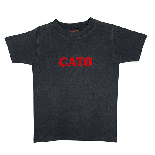 70s Black 'Cato' Tee- XXS
