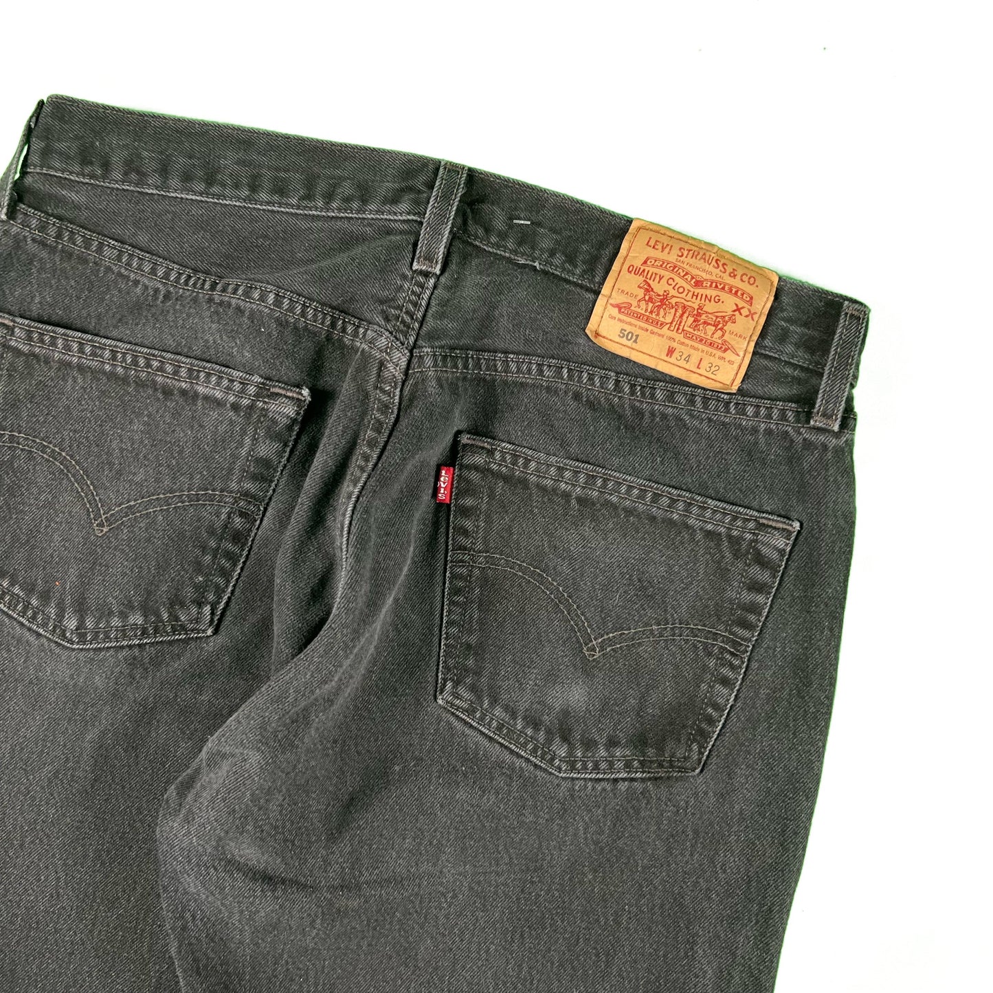 90s Black Levi's 501 Denim- 32x30