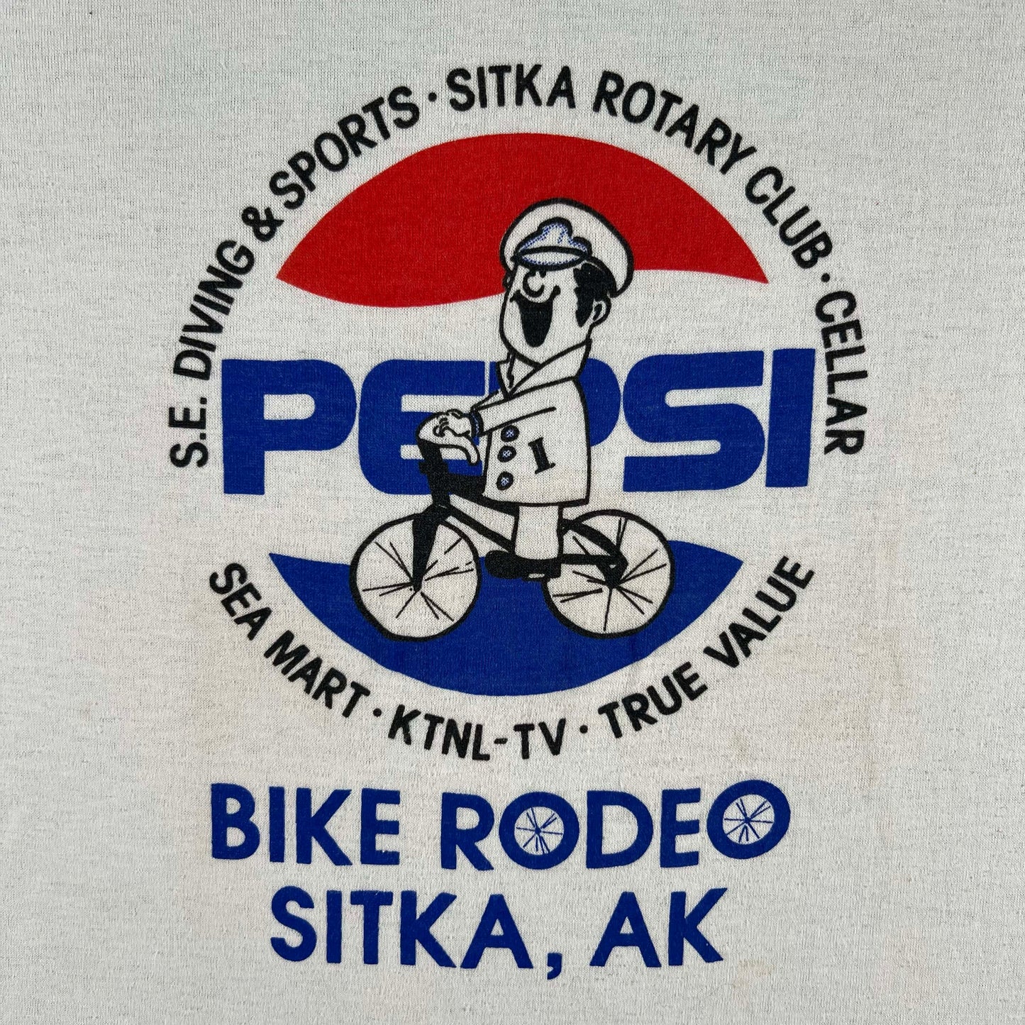 80s Sitka Alaska Pepsi Bike Rodeo Tee- S