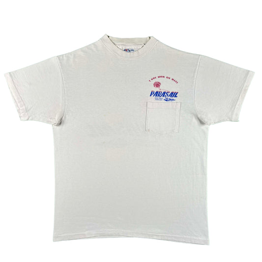 80s I Got High on Maui Pocket Tee- M