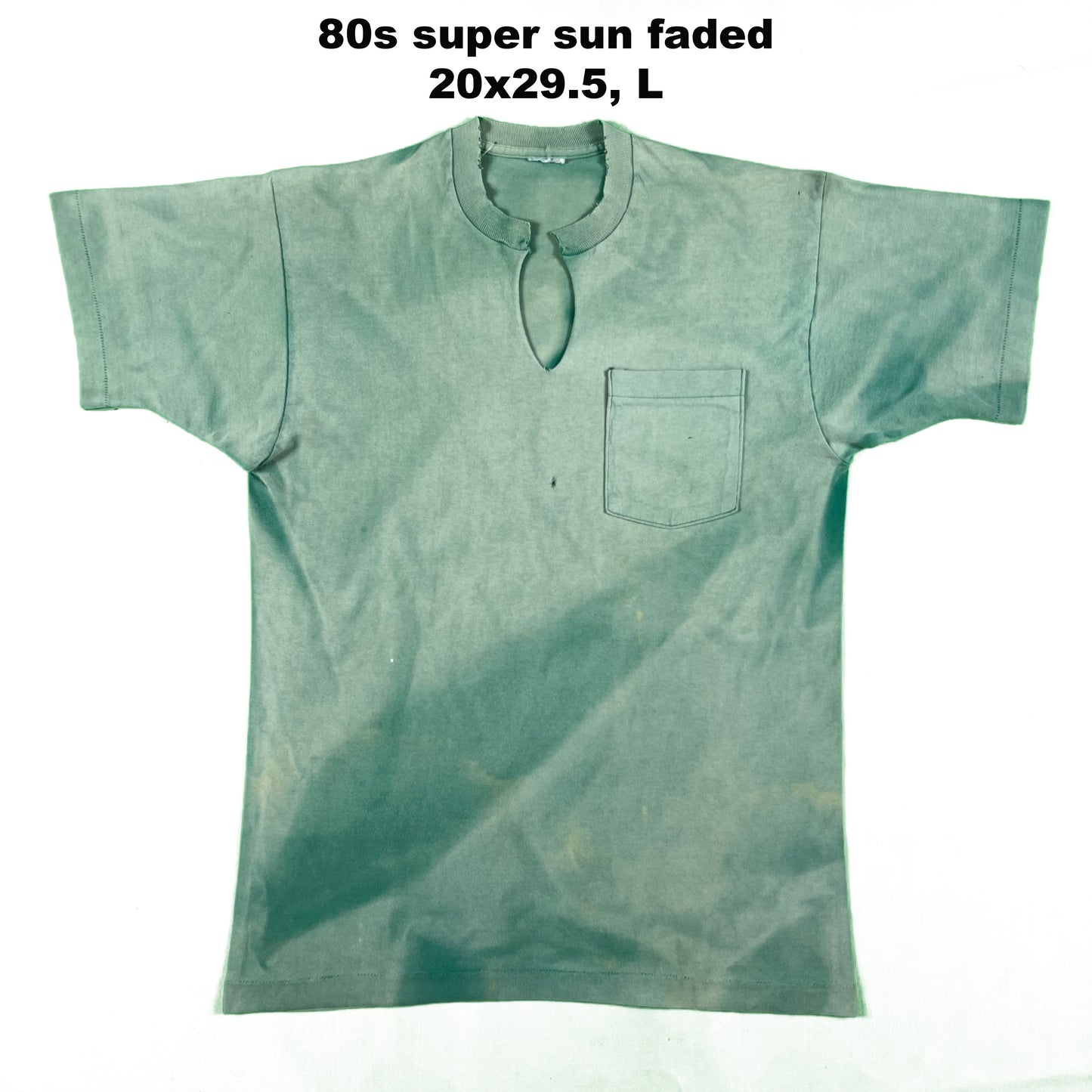 70s/80s Sun Faded Green Pocket Tees- SELECT SHIRT