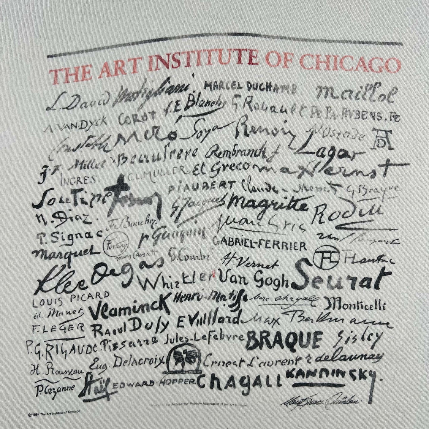 80s Art Institute of Chicago Tees- SELECT SHIRT