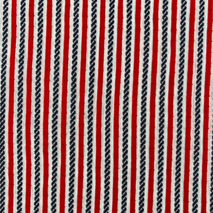 70s Red, White, & Blue Striped Knit Tank Top- M