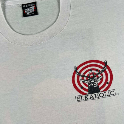 90s Elkaholic Crack Shot Tee- XL