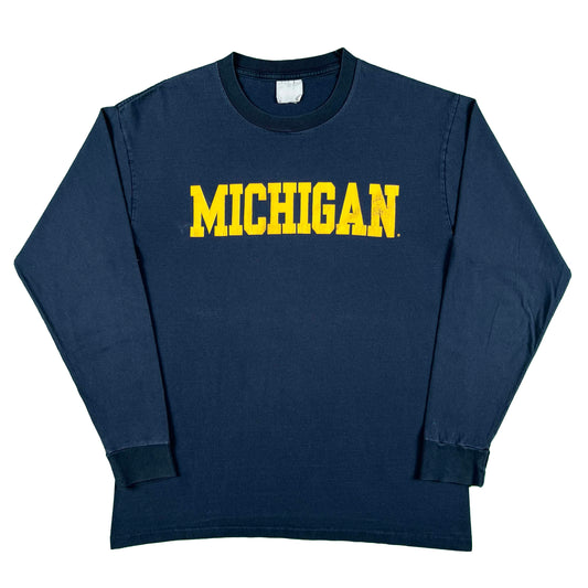 90s U of Michigan Long Sleeve Tee- L