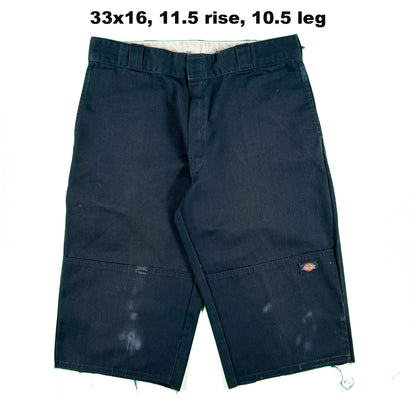 Dickies Navy Blue Double Knee Capris- SELECT PAIR
