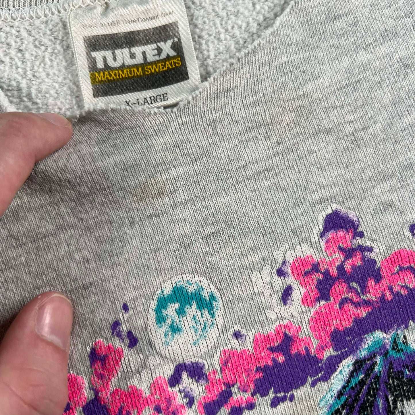 90s Cropped Chincoteague Island Ponies Sweatshirt- M