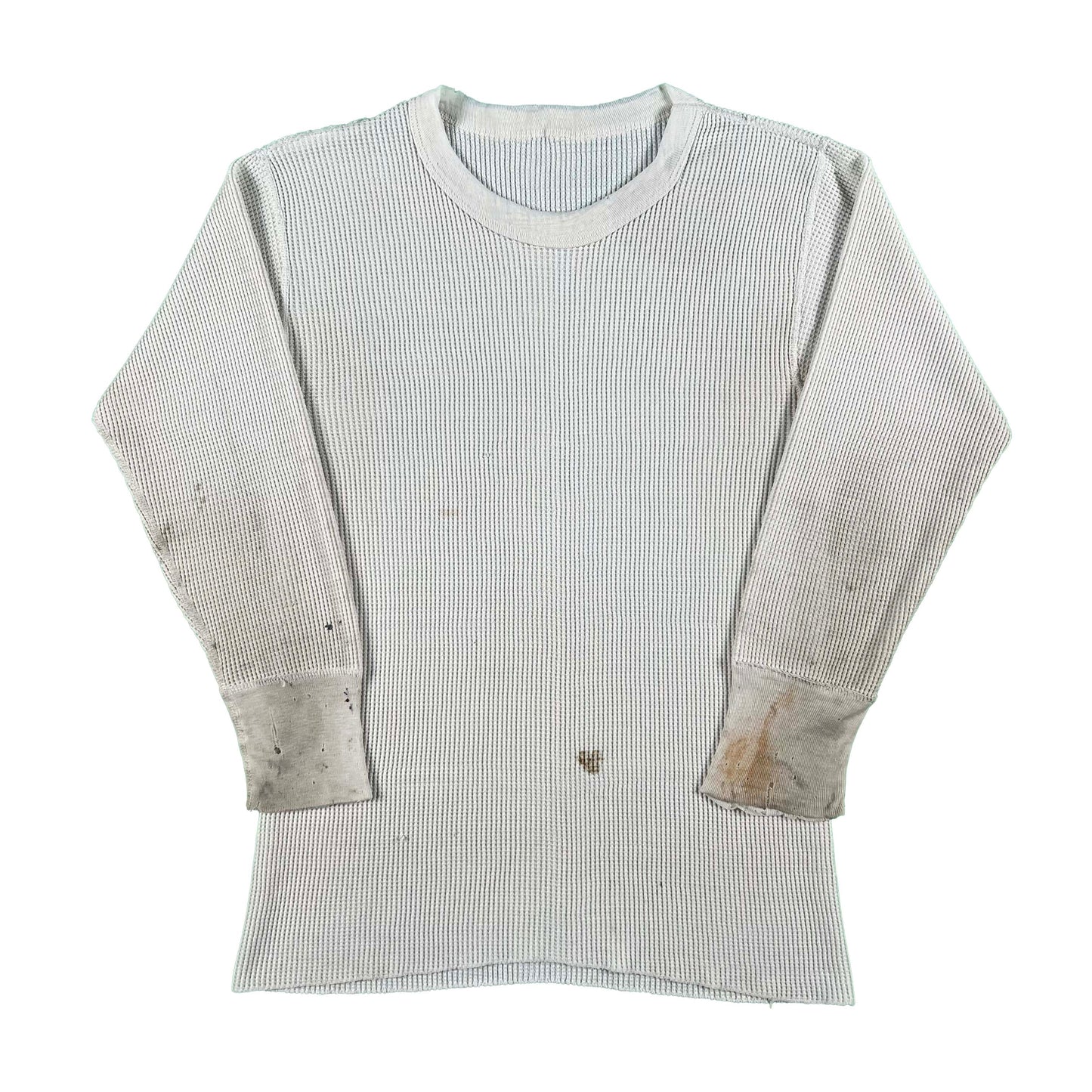 80s Thrashed Waffle Knit Thermal- M