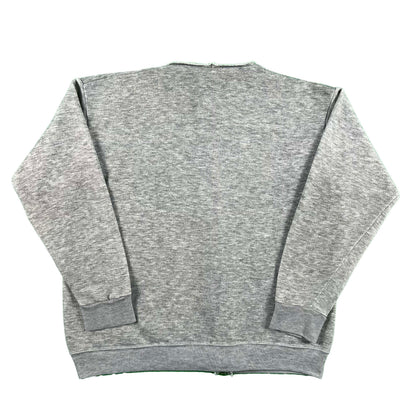 80s Hoodless Track & Court Zip Up Hoodie- L