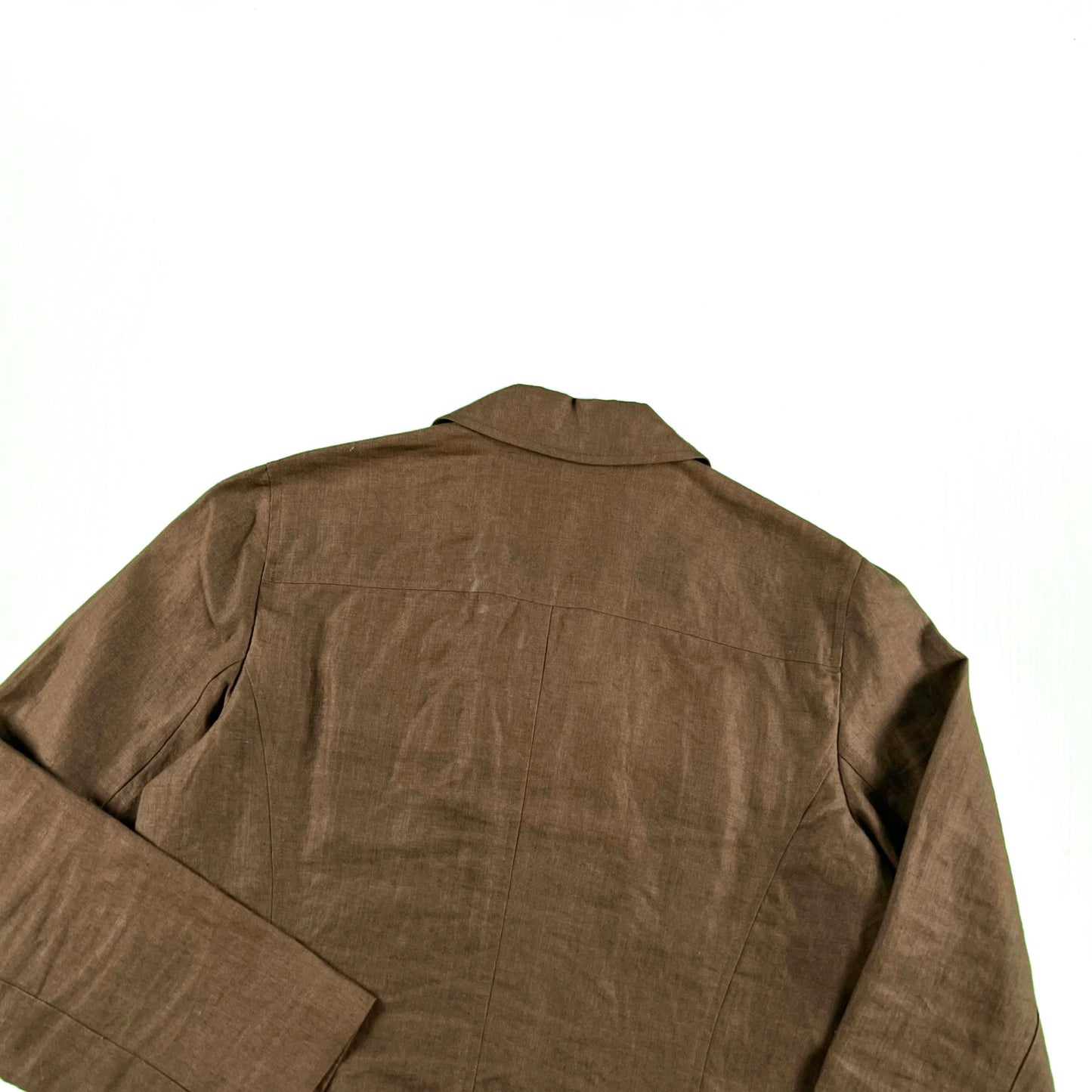 00s Lands' End 4 Pocket Linen Jacket- M