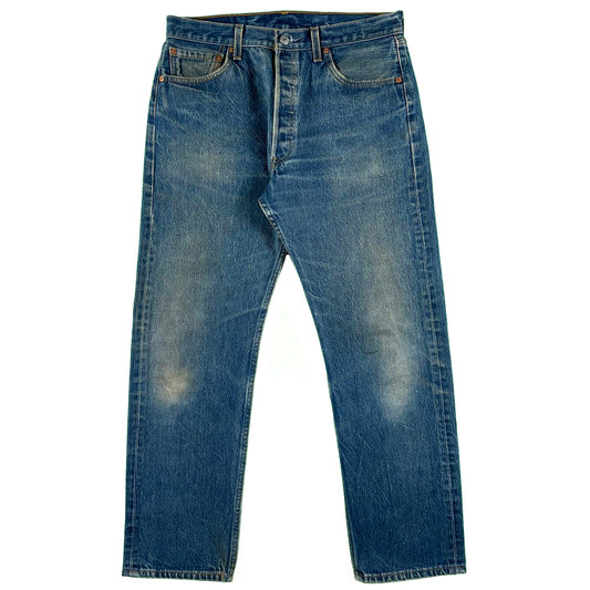 90s Dark Wash Levi's 501 Denim- 33x29