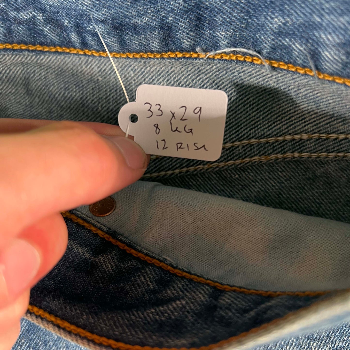 90s Dark Wash Levi's 501 Denim- 33x29