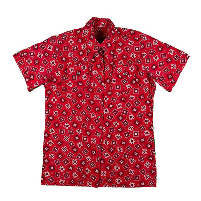 50s H-Bar-C Red Bandana Shirt- S