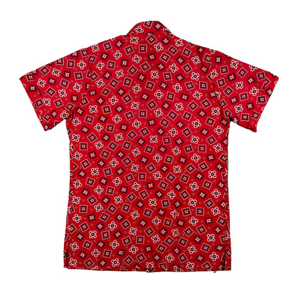 50s H-Bar-C Red Bandana Shirt- S