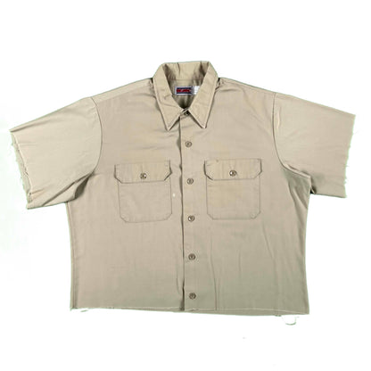 80s Cropped Big Mac Work Shirt- L