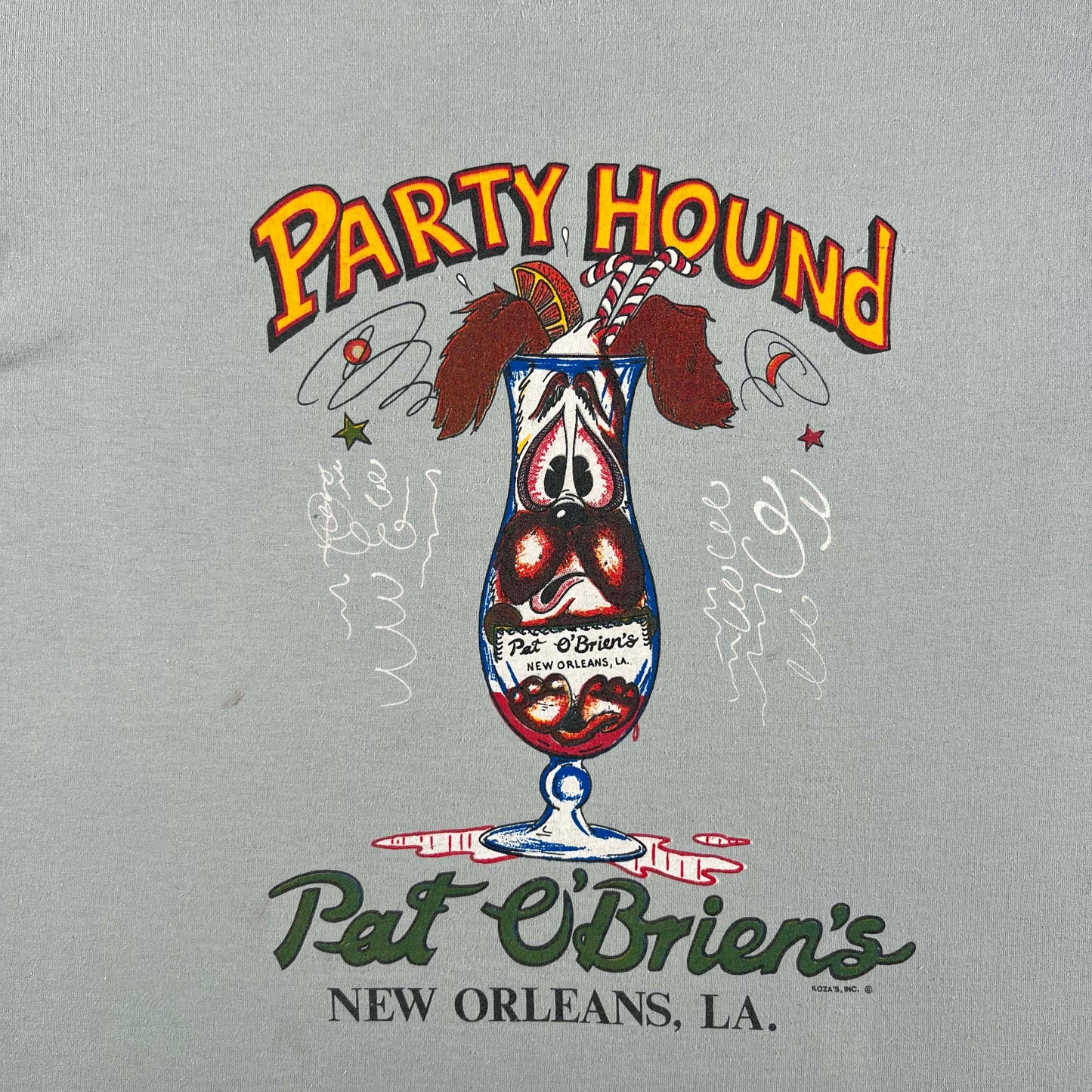 90s Pat O'Brien's Party Hound Tee- XL