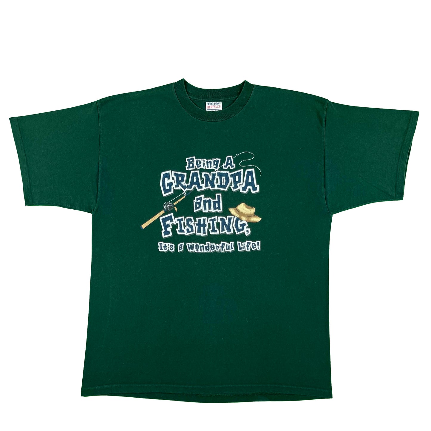 00s Being a Grandpa and Fishing Tee- XL