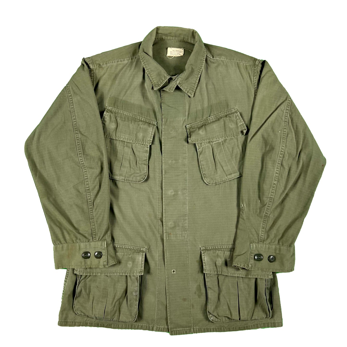 60s US Army Slant Pocket Poplin Army Jacket- S