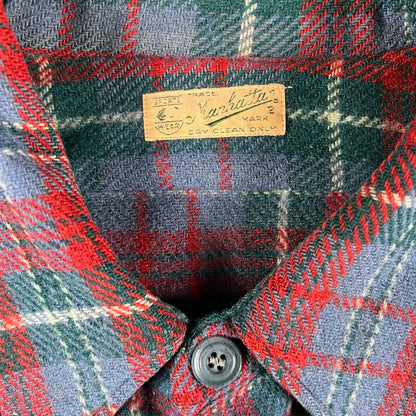 40s Manhatten Flannel Shirt- M