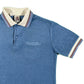 70s Terry Cloth Ringer Polo Shirt - M