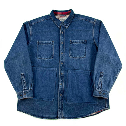 00s L.L. Bean Modified Denim Chore Coat- XXL