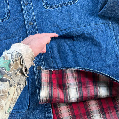 00s L.L. Bean Modified Denim Chore Coat- XXL