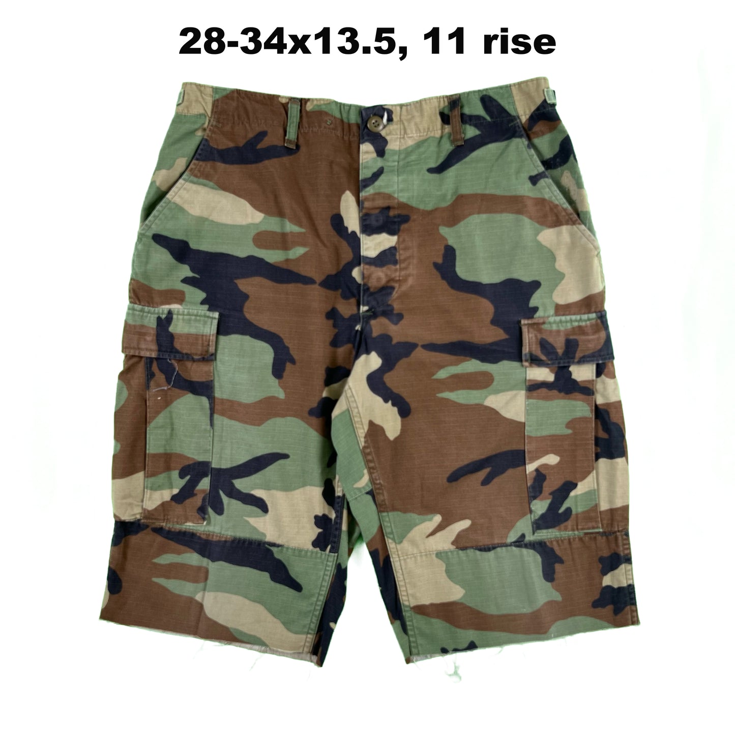 Vintage Chopped Camo Baggy Shorts- SELECT PAIR