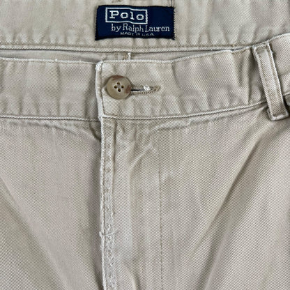 90s Polo RL Pleated Chino Shorts- 37x8.5