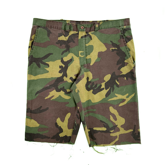 80s Camo Cut Off Shorts- 38-40x13