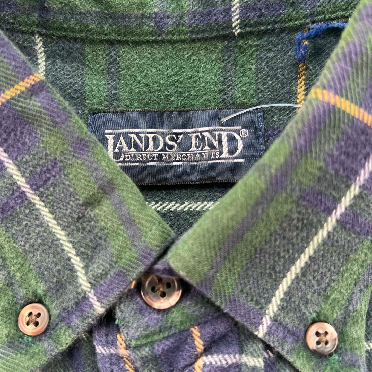 Vintage Lands' End 100% Cotton Flannel- SELECT SHIRT