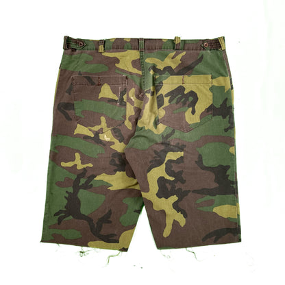 80s Camo Cut Off Shorts- 38-40x13