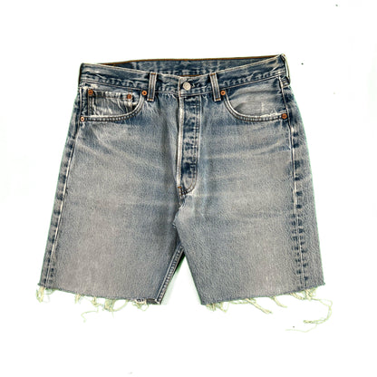 90s Cut Off Levi's 501s Denim Shorts- 32x8