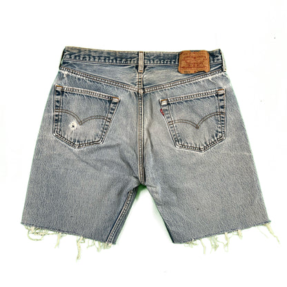 90s Cut Off Levi's 501s Denim Shorts- 32x8