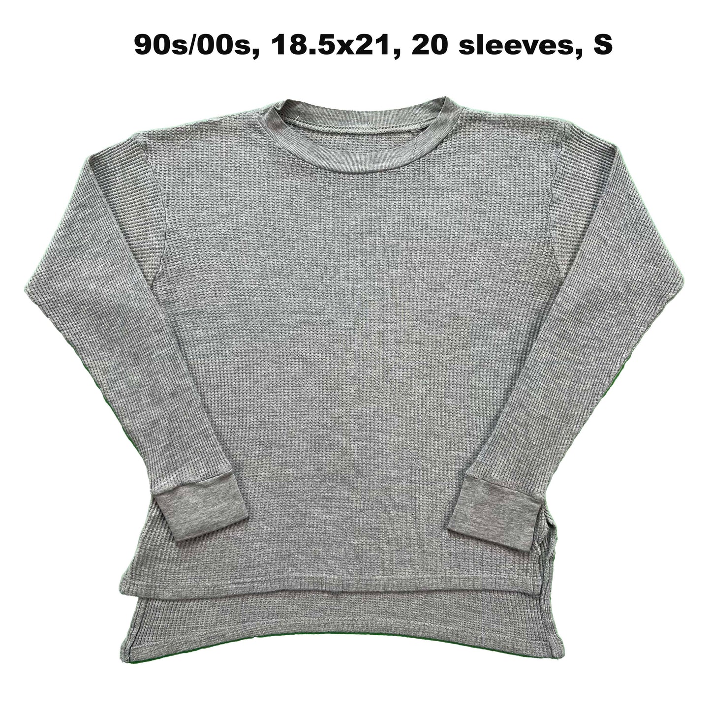 Vintage Grey Waffle Knit Thermal- SELECT SHIRT