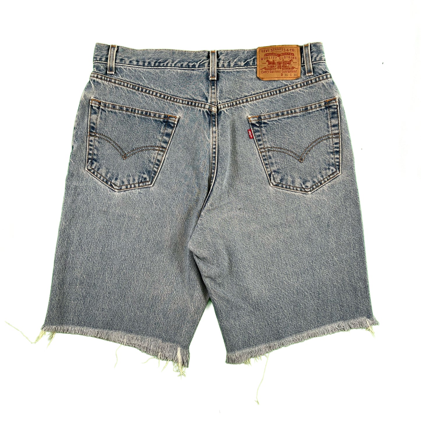 90s Cut Off Levi's Pin Denim Shorts- 34x11